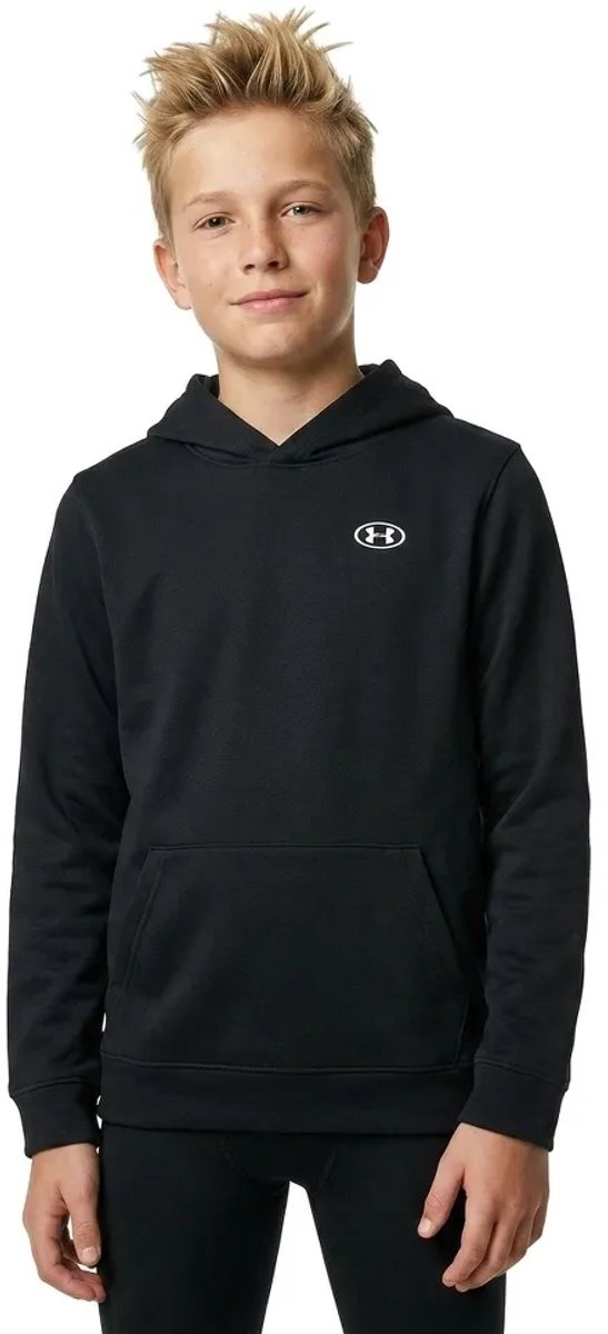 Under armor rival fleece hoodie black 14-16 years boy