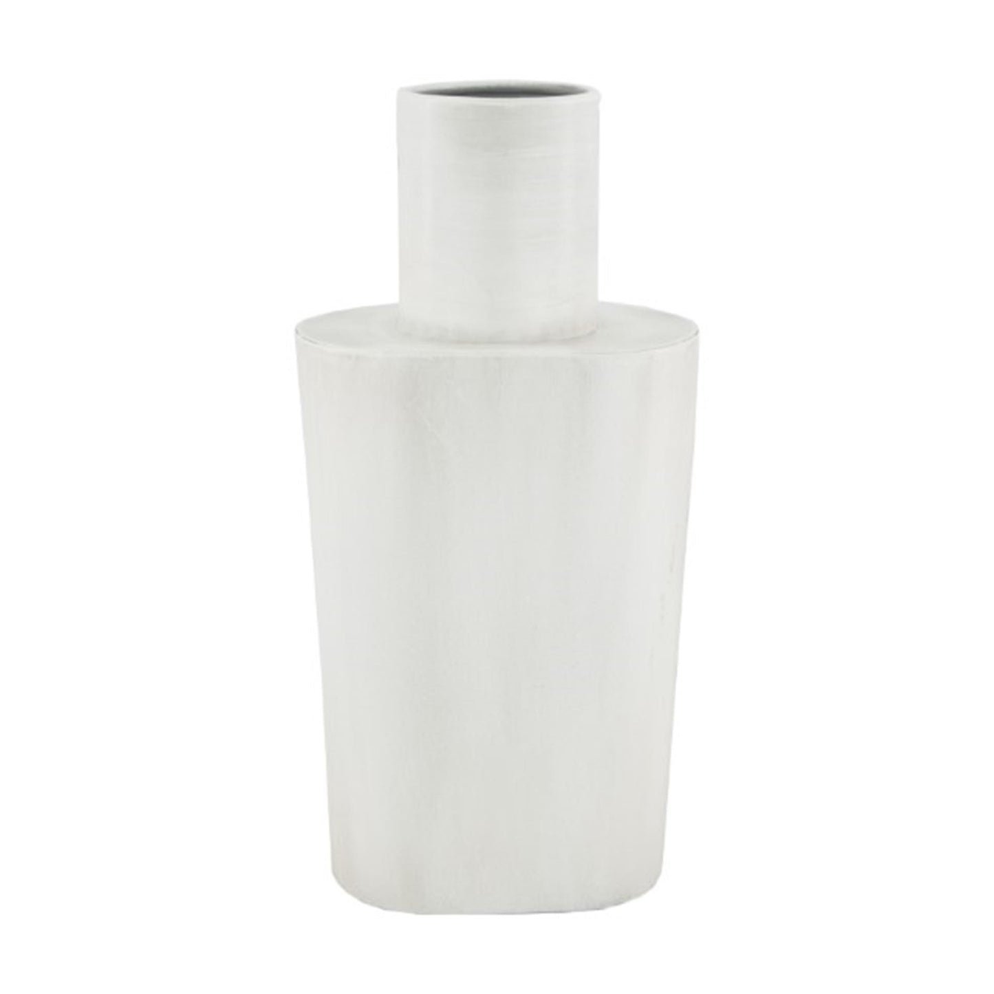 Naturel collections vaas metaal h28,5cm wit