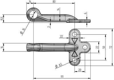 Bünte invasivo FBS Gr.1 d = 16,0 lunghezza 125 mm
