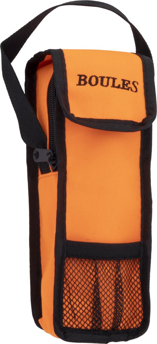 Engelhart borsa porta bocce – arancione – adatta per 3 palline da bocce – borsa per bocce con maniglia – chiusura in velcro – accessorio per bocce –