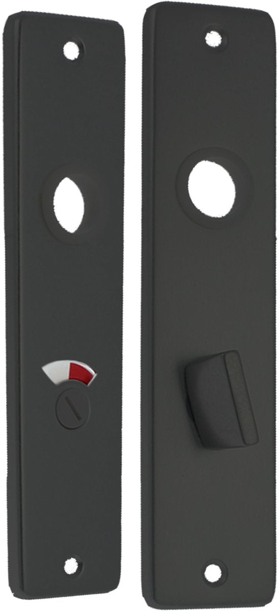 Protezione WC Starx - protezione corta con serratura WC (wc63 8) - alluminio - nero