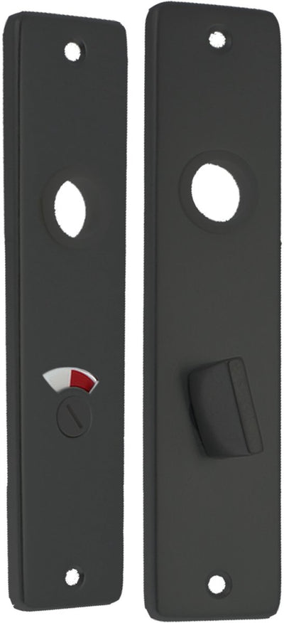 Escudo de inodoro Starx - escudo corto con cerradura de inodoro (wc63 8) - aluminio - negro