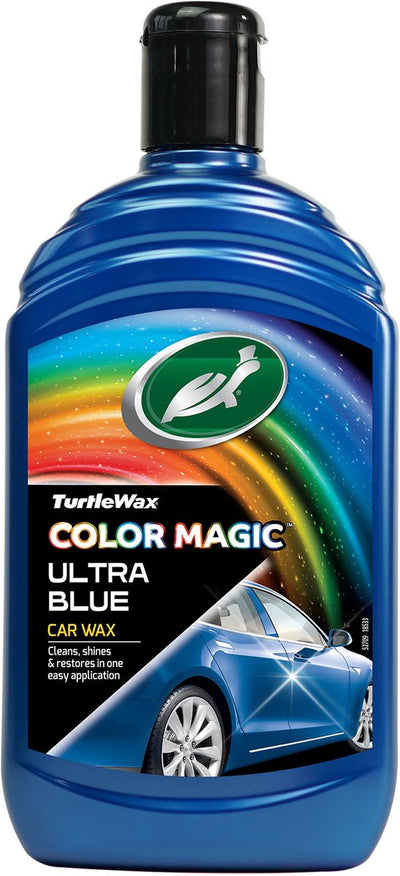 Turtle Wax Color Magic Cera Ultra Blue - pulisce dona lucentezza - ripristina e aggiunge colore - mimetizza graffi e punti opachi - fornisce una protezione duratura - facile e veloce da usare - 500ml