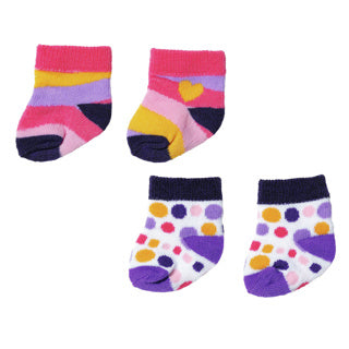 Baby born socks 2x 2 ass. 43cm