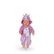 Baby born outfit unicorn 43 cm | 2 stuks - afbeelding 2