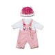 Tutina per neonato con cappello 43 cm | 2 pezzi