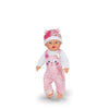 Pelele bebe born con gorro 43 cm | 2 piezas