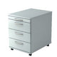 Bach cassettiera mobile martellatore 1606 bo melaminico 428x800x512mm 4 cassetti grigio