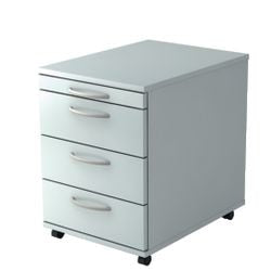 Bach bloque de cajones móvil hammerer 1606 bo melamina 428x800x512mm 4 cajones gris
