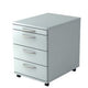 Bach bloque de cajones móvil hammerer 1606 bo melamina 428x800x512mm 4 cajones gris