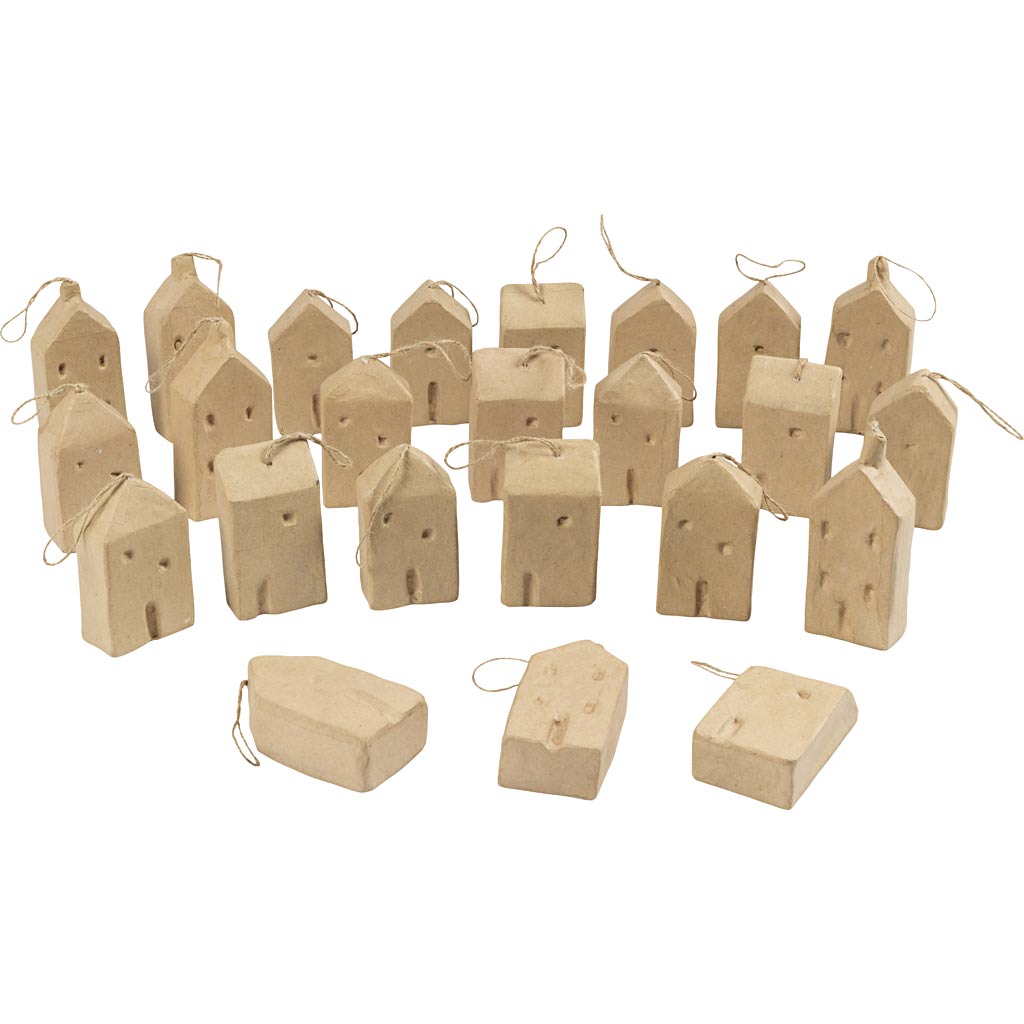 Creative Company Paper-Mache House Ciondolo, 24 °.