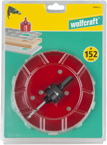 Wolfcraft Wolfcraft Hole Saw 152 mm bimetaal rosso 5498000