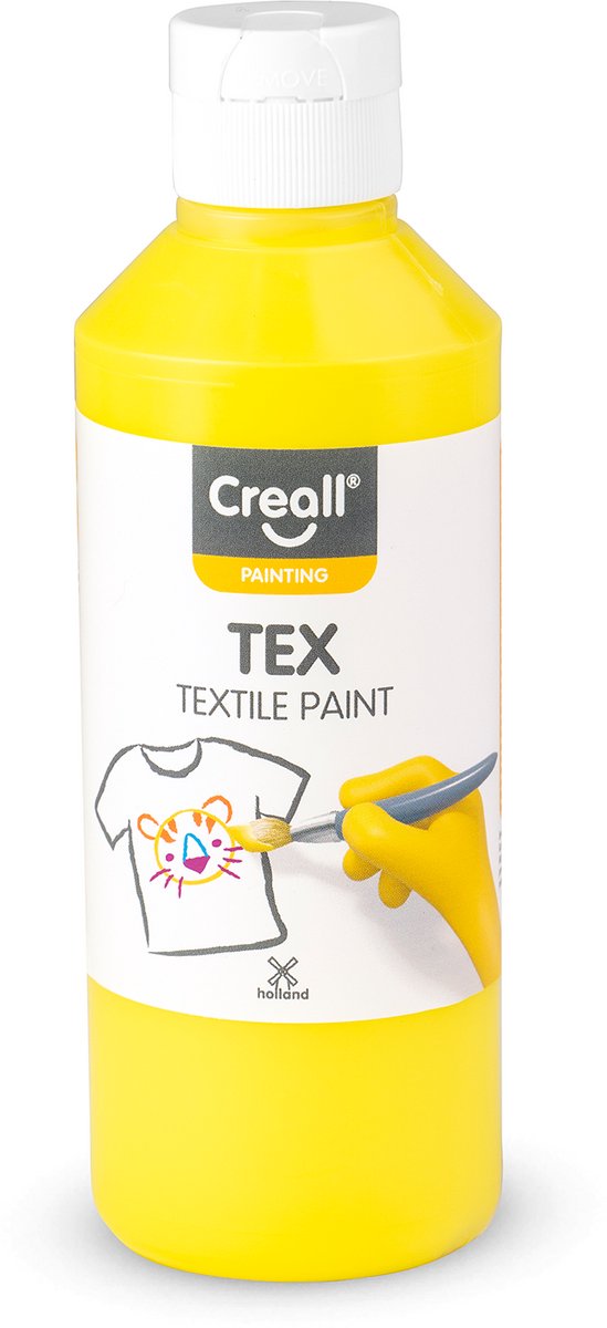 Pintura textil de creación amarillo, 250 ml
