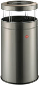 Wesco staande asbak big ash met zeef | 120 liter | metaal - grafiet | afvalbak met asbak staand - made in germany