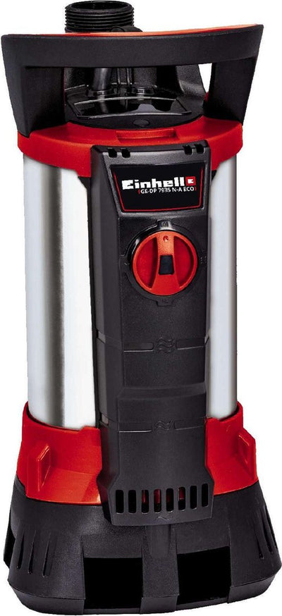 Bomba eléctrica de agua sucia Einhell ge-dp 7935 n-a eco - 790 w - 19000 l h - suciedad hasta ø35 mm - tecnología aqua-sensor - incl. conexión de manguera universal