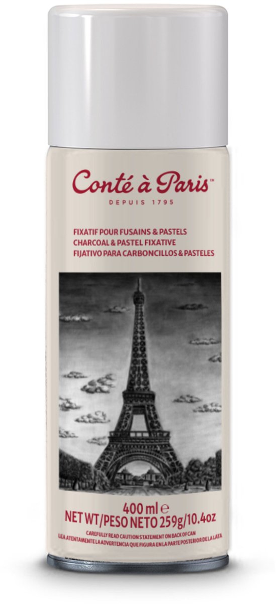 Conté à paris 50243 spray fijador 400 ml | spray fijador para dibujos al pastel y carboncillo