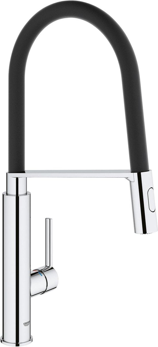 Grohe quickfix feel professional keukenkraan - hoge draaibare uitloop - 2 straalopties - chroom