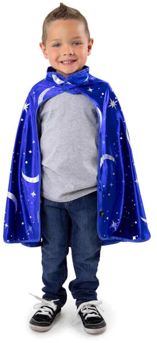 Little adventures - wizard cape - royal blue velvet