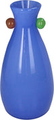 Vaso collezione HD in vetro blu 16x16x31,5cm