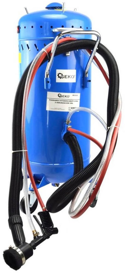 Sabbiatrice Geko senza polvere - aspiratore incorporato - 106 litri - tubo 2,5 mt - potenza aspirazione 1200w