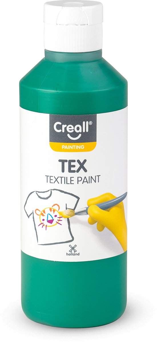 Pintura textil de creación verde, 250 ml