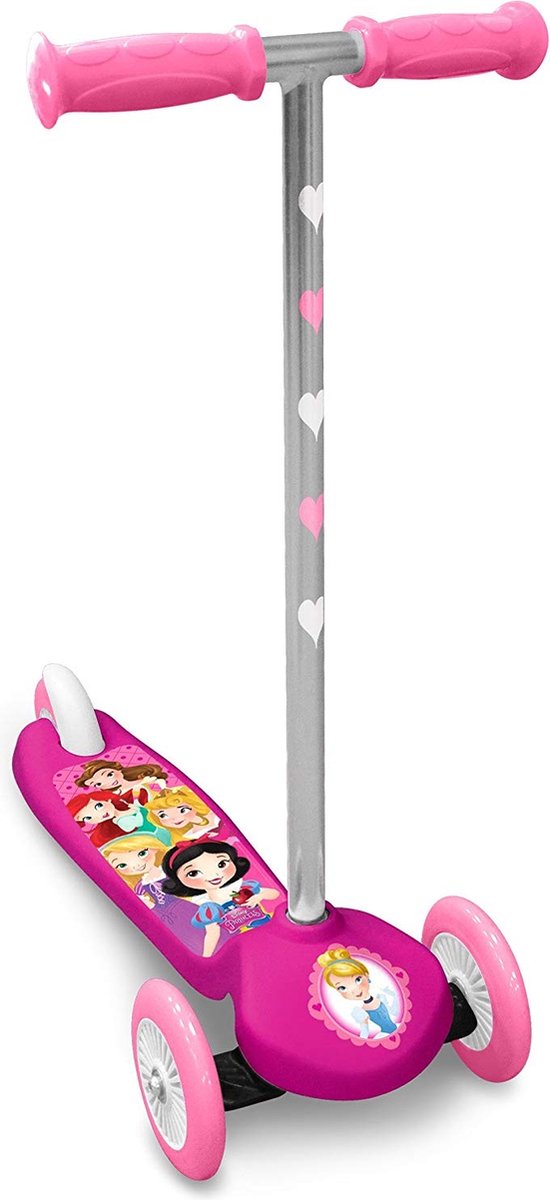 Princess 3-wheel Kids Step Foot brake Girls Pink