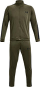 Chándal para hombre Under Armour UA Rival Knit Track Suit-GRN - Azul marino OD Verde - Negro