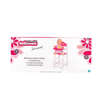 La mia bellissima bambola per burattini mobili sedia per burattini bianca 22 x 27 x 53 cm