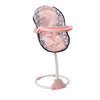 Silla de muñeca 3 en 1 rosa gris 42x40x40 cm