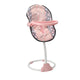 Silla de muñeca 3 en 1 rosa gris 42x40x40 cm