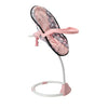 Silla de muñeca 3 en 1 rosa gris 42x40x40 cm