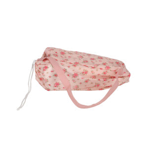 Letto per bambola pieghevole fiore rosa