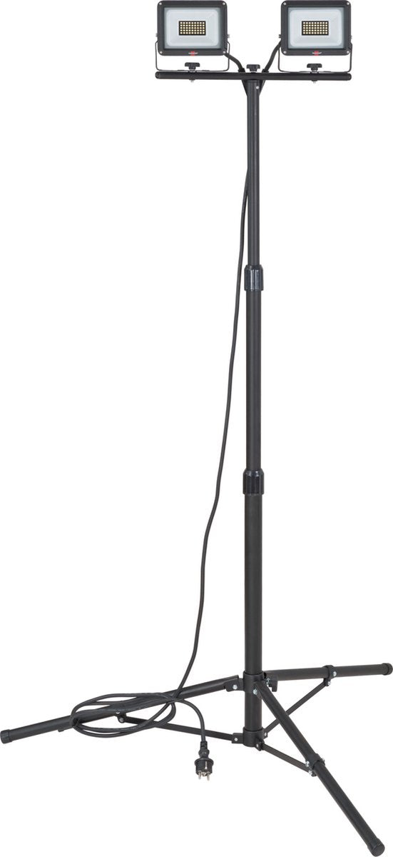 Lámpara de construcción LED Brennerstuhl con trípode jaro 6060 t, 4800lm, 2x 20w, 3m h07rn-f 3g1.0, ip65 - 1171250444