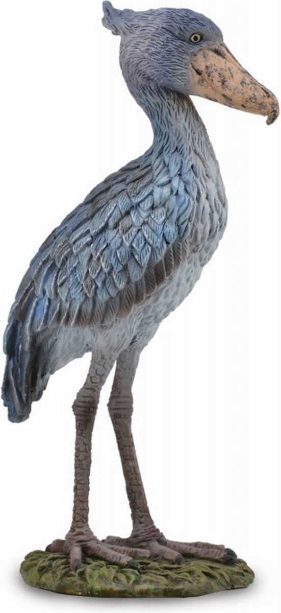 Statuetta Collecta - cicogna dal becco a scarpa - (l) - animali selvatici - dipinta a mano - miniatura