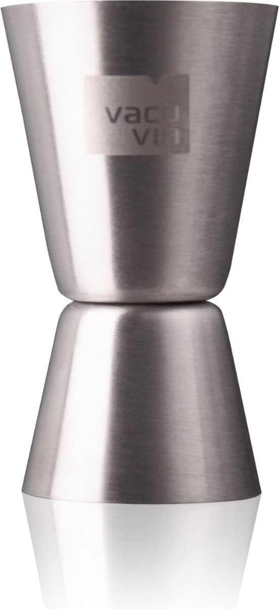 Vacuvin vacu vin double jigger rvs – cocktail maatbeker 15 ml 30 ml – dubbel barmaatje
