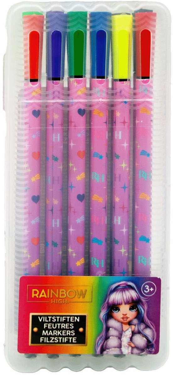 Rainbow High Rainbow High FIENT -TIP Pens, 6st.