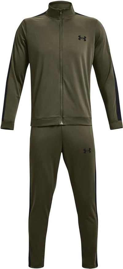 Chándal para hombre Under Armour UA Rival Knit Track Suit-GRN - Azul marino OD Verde - Negro