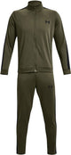 Chándal para hombre Under Armour UA Rival Knit Track Suit-GRN - Azul marino OD Verde - Negro