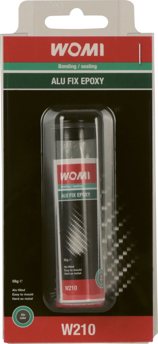 Womi alu fix epoxy w210 – 56 g – sterk tweecomponenten reparatiemiddel – snelle uitharding