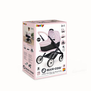 Doll Pram Quinny Maxi COSI 3 in 1 rosa morbido