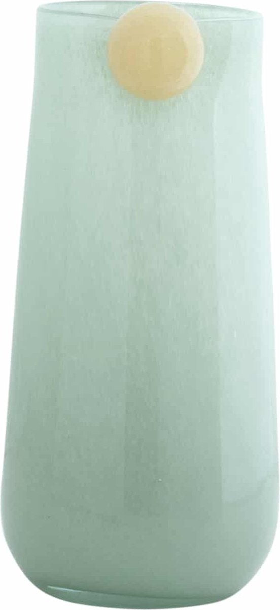 Presente jarrón bolita grande - verde - ø16cm - vidrio - escandinavo - florero - decoración del hogar - jarrón decorativo para salón o dormitorio