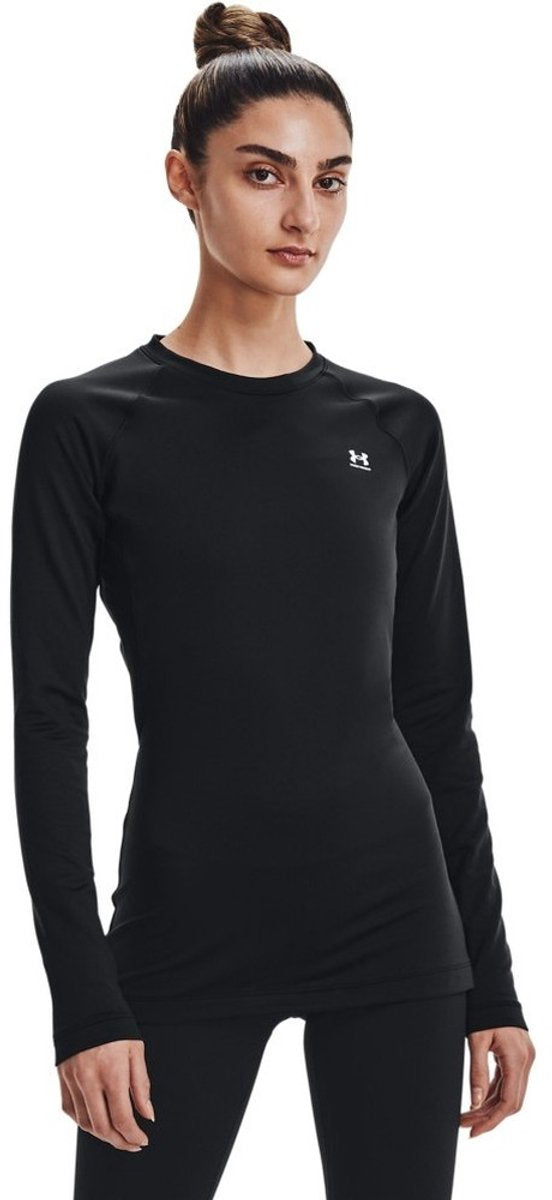 Maglione sportivo Under Armour UA CG Authentics Crew da donna - Nero - Bianco