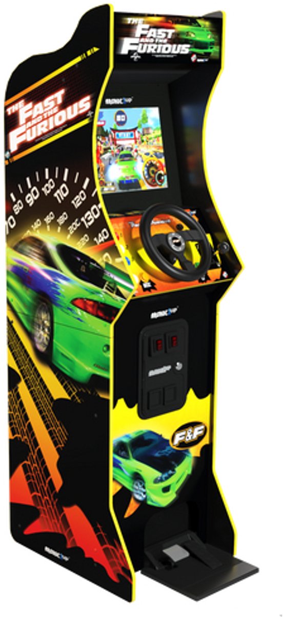 Arcade1up - el gabinete arcade de lujo fast the furious - incluye 4 juegos