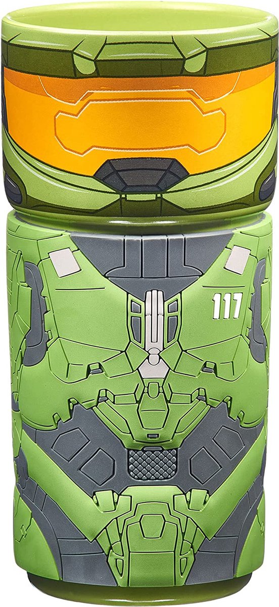 Coscups numskull - halo - taza termo reutilizable master chief coscup