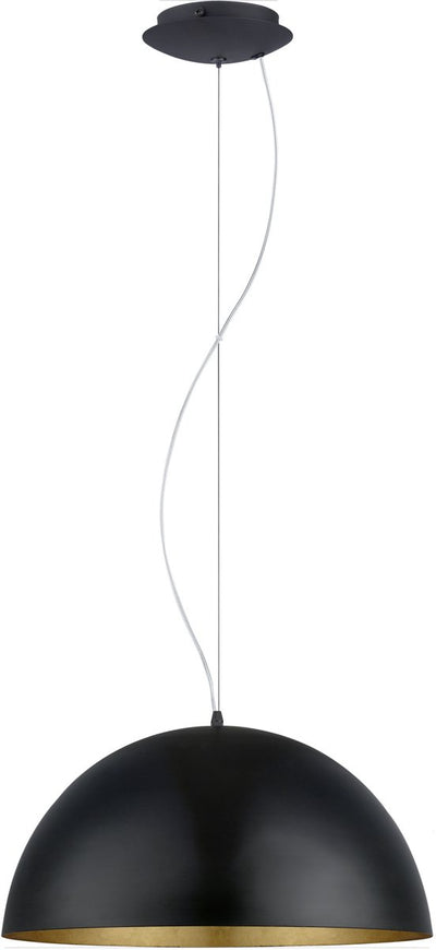 Lampada a sospensione Eglo gaetano 1 - ø38 cm - oro nero