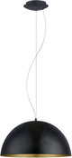 Eglo gaetano 1 hanglamp - ø38 cm - zwart goud