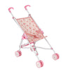 Poppenbuggy roze bloem | 4 stuks
