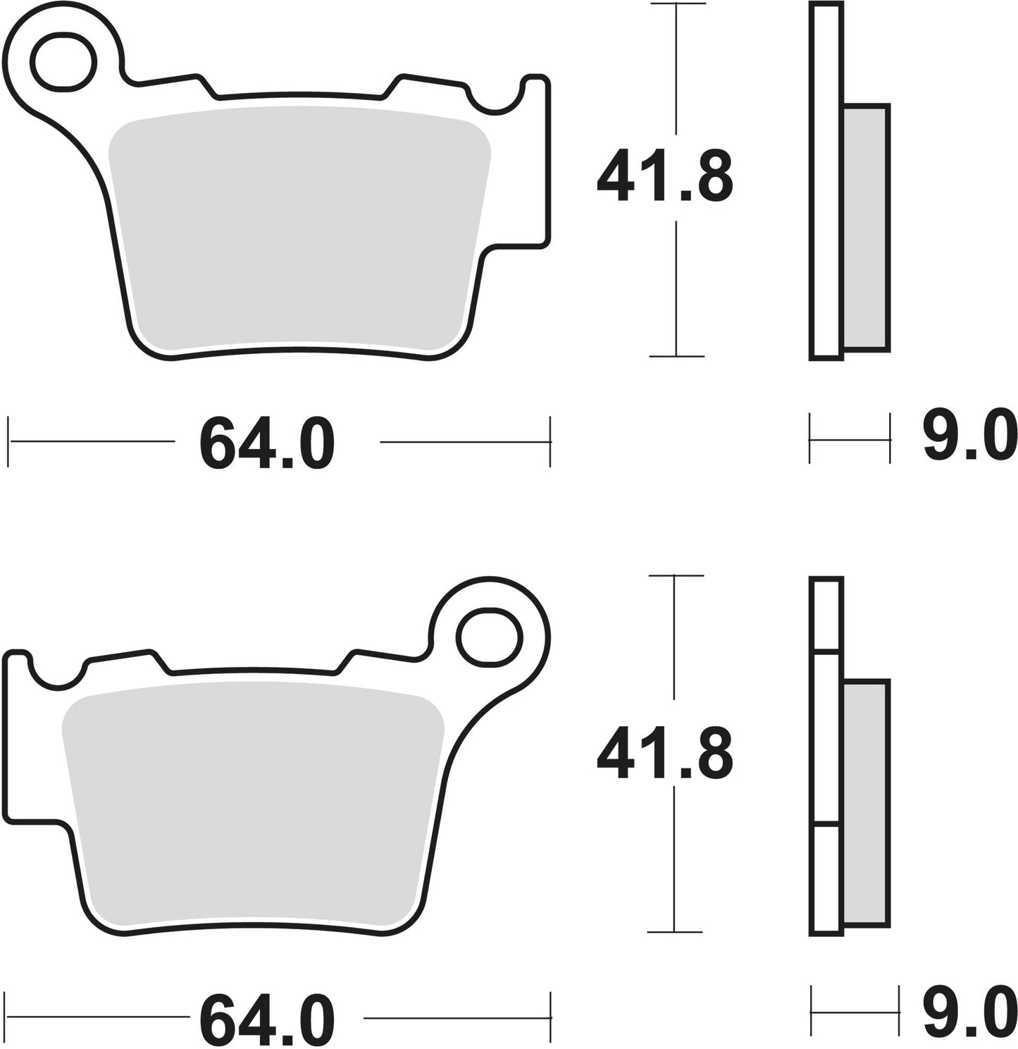Trw Brake Pad MCB 743 SI Sinterato Metal