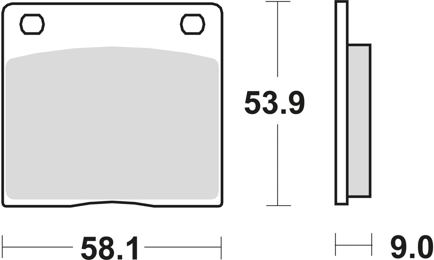 TRW Brake Padl MCB 73 PC Perf. comodidad