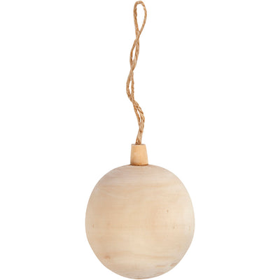 Colgante de bola de Navidad de Creativ Company Madera, 6.4 cm